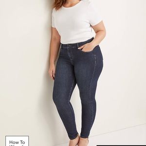 Lane Bryant Ultimate Stretch Skinny Jean Dark Sz14